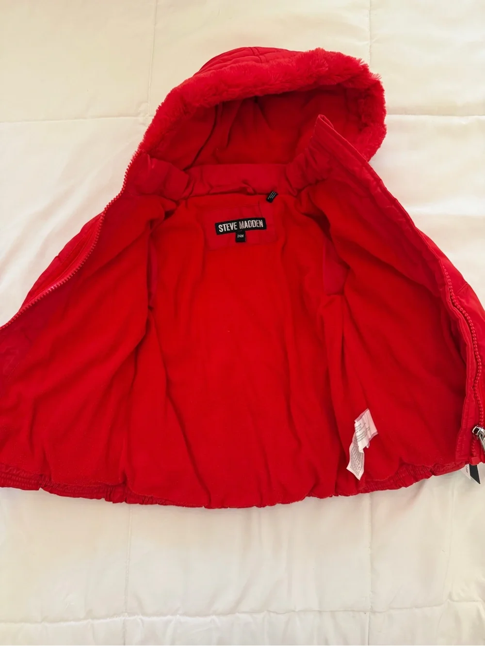 Steve Madden Bright Red Puffer Jacket with Tag